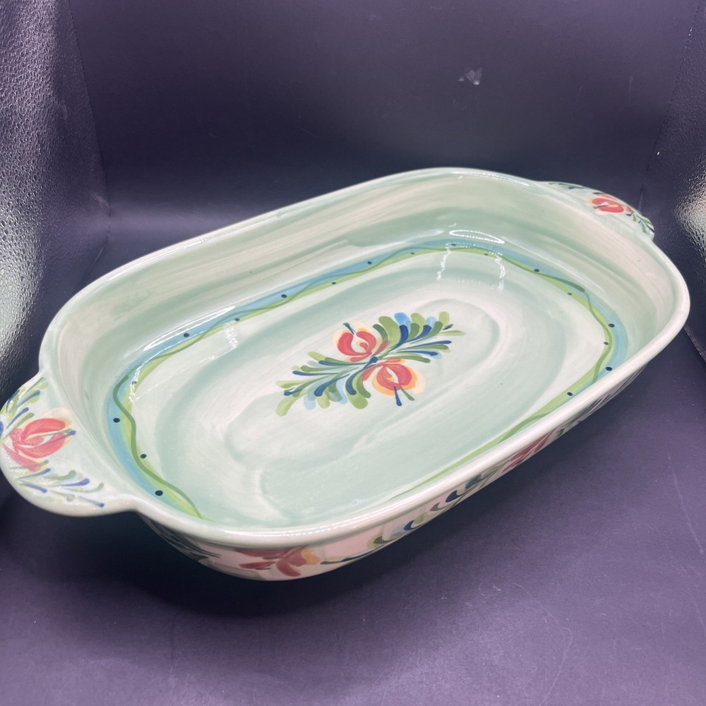 Vtg Gail Pittman Provence Ceramic Casserole Baker Southern Living at Home 13x9
